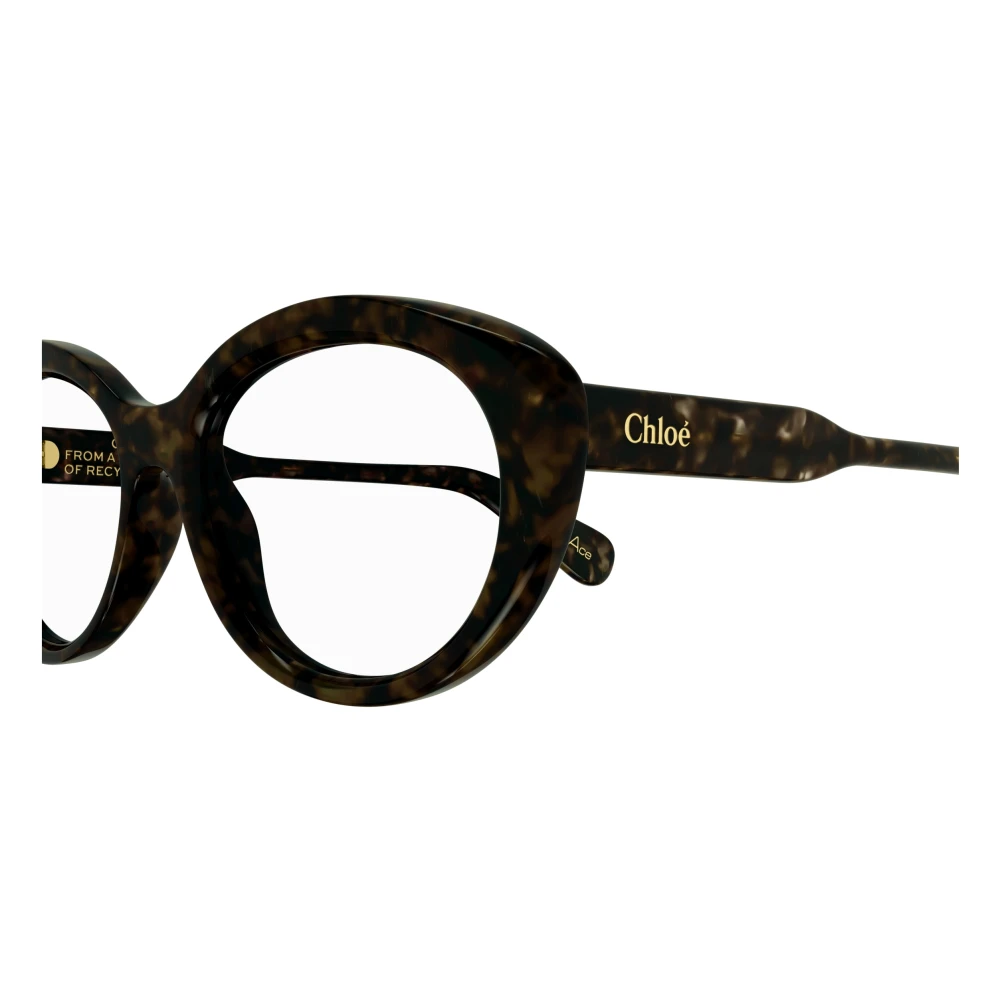 Chloé Mode Bril Zwarte Frame Brown Dames