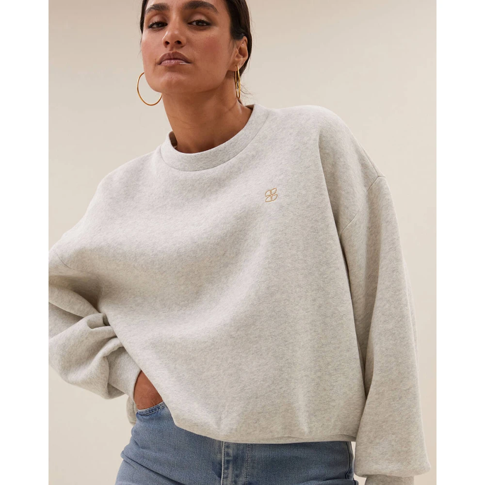 By-Bar Bibi Logo Sweater Gray Dames