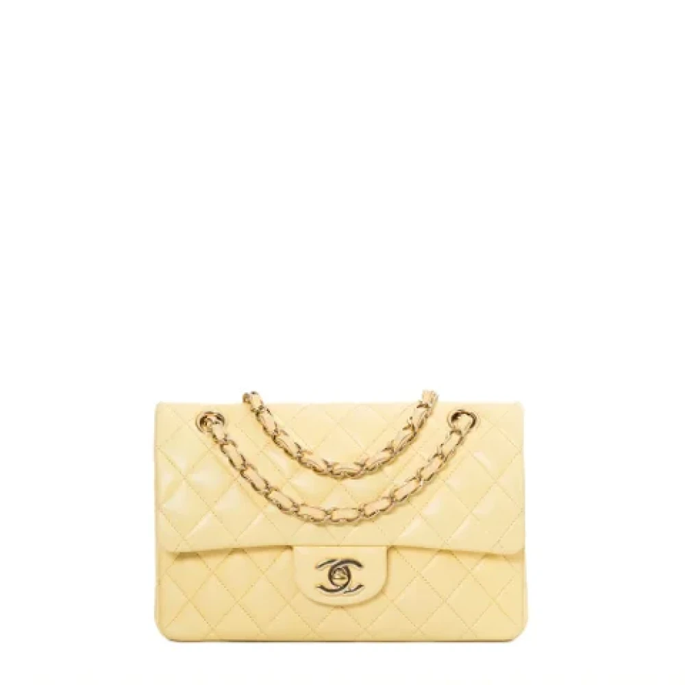 Chanel Vintage Pre-owned Leather chanel-bags Yellow Dames
