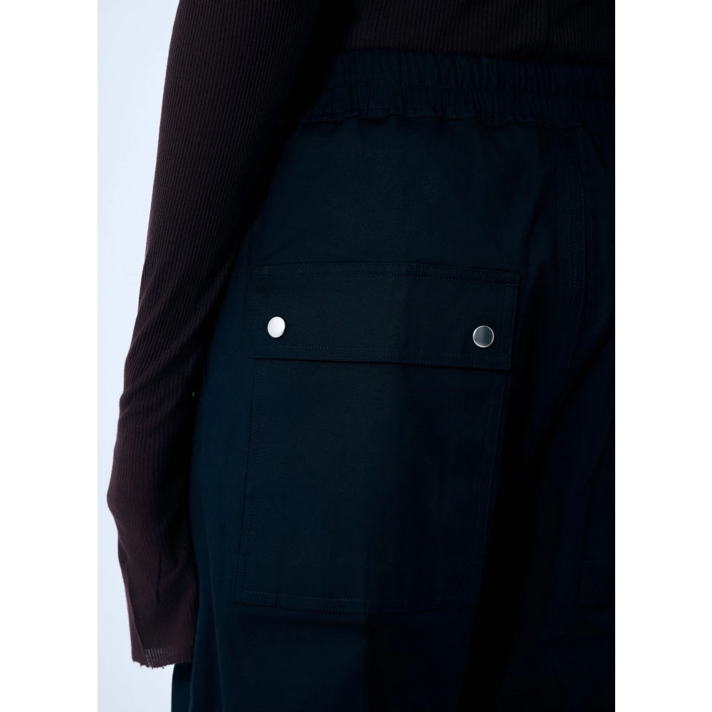 Rick Owens Cargo Track Pants Katoenmix Weefsel Black Heren
