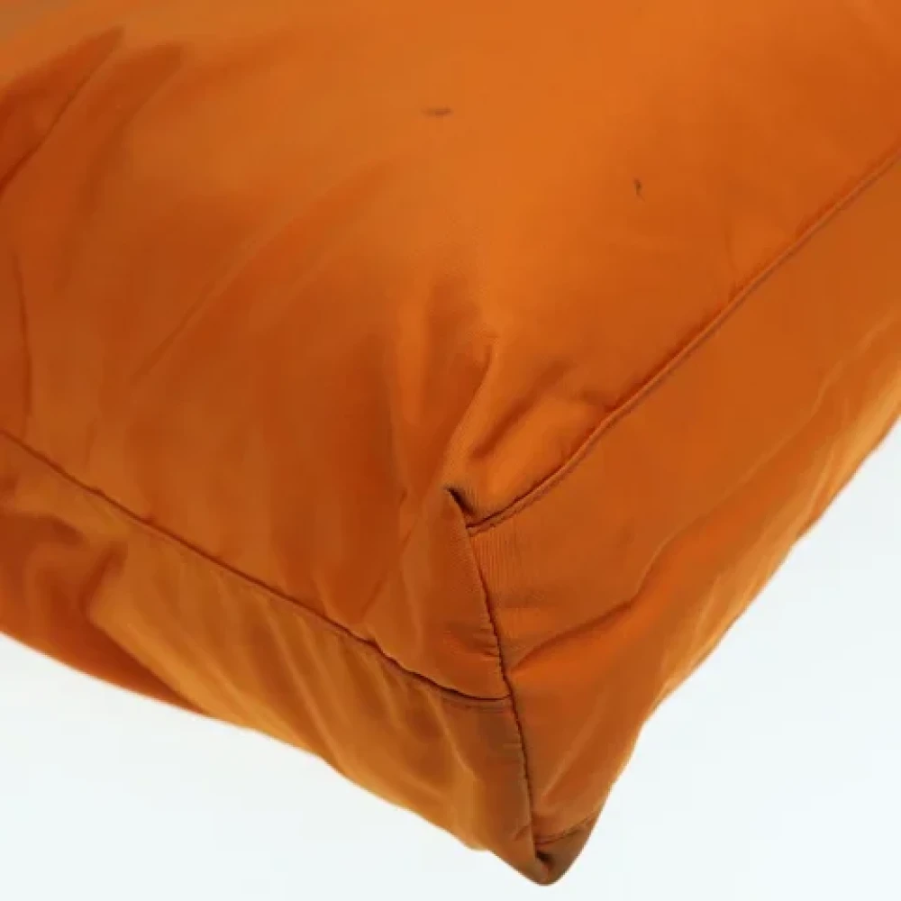 Prada Vintage Pre-owned Nylon totes Orange Dames
