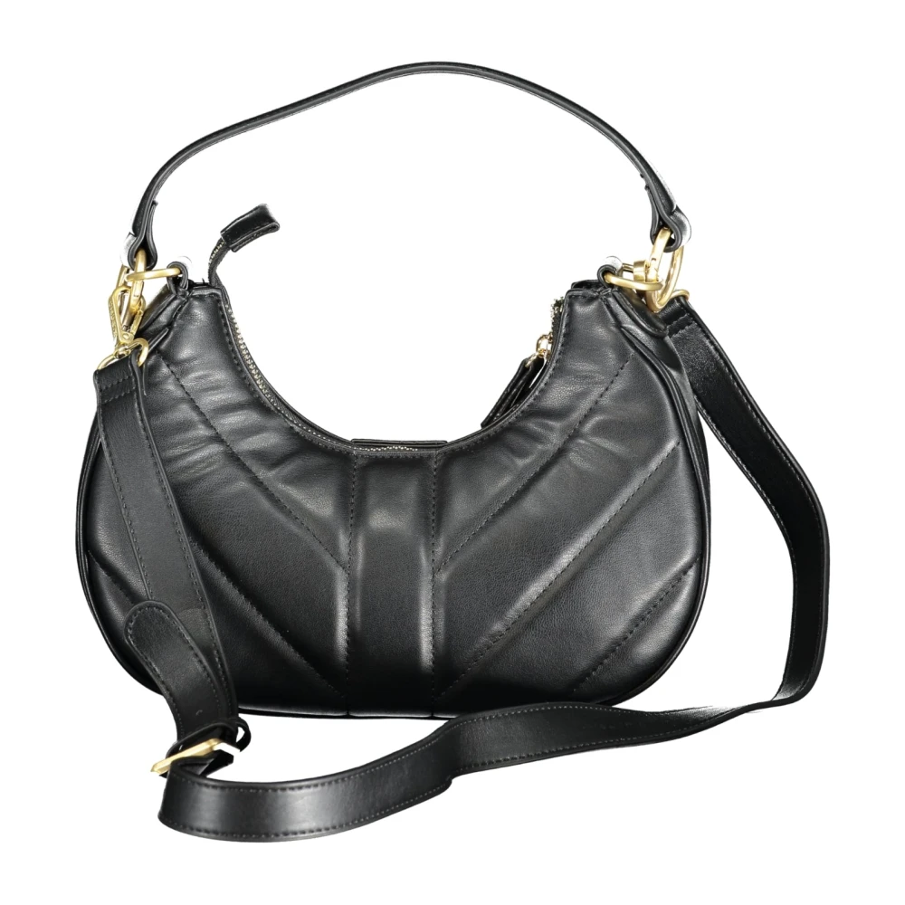 Valentino by Mario Valentino Zwarte schoudertas met afneembare handvatten en verstelbare band Black Dames