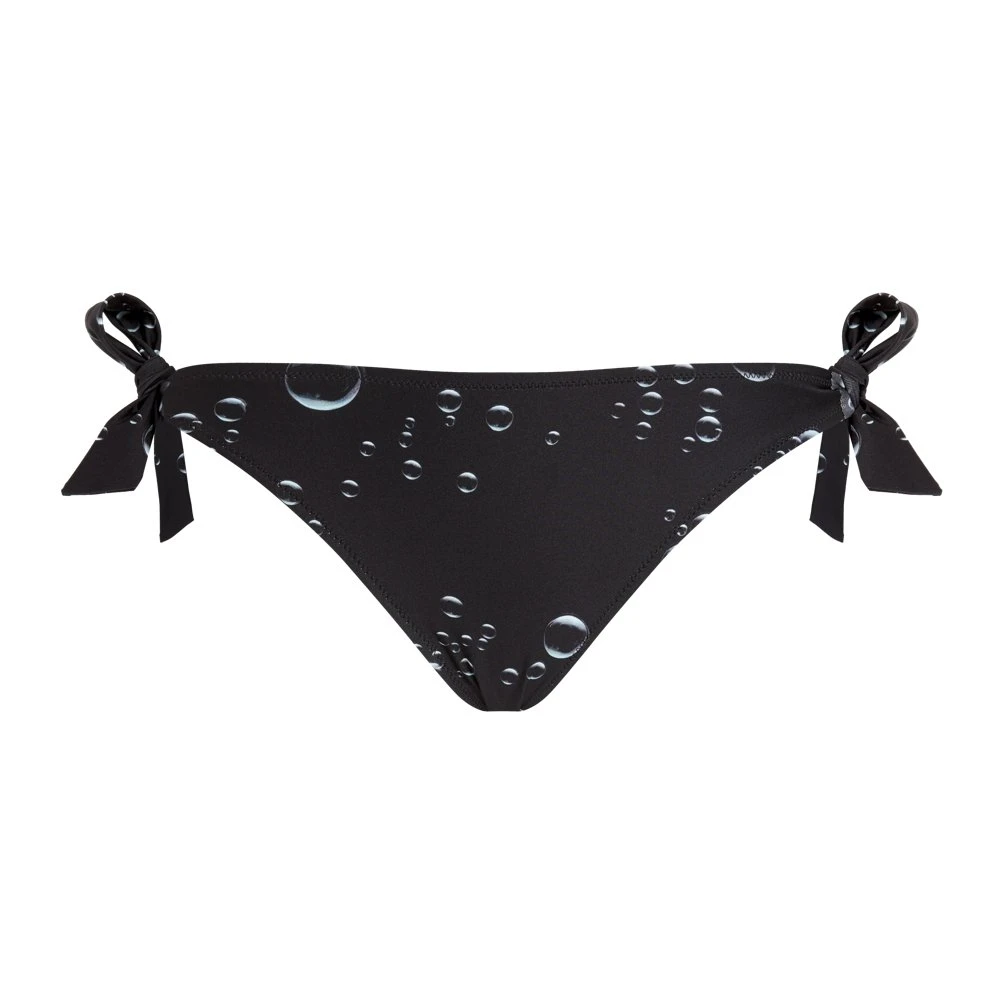 Vilebrequin Vrouw Zwart Badmode Dames, M, Bikini Broekje Met Strikjes Aan De Zijkant Bubble 3D