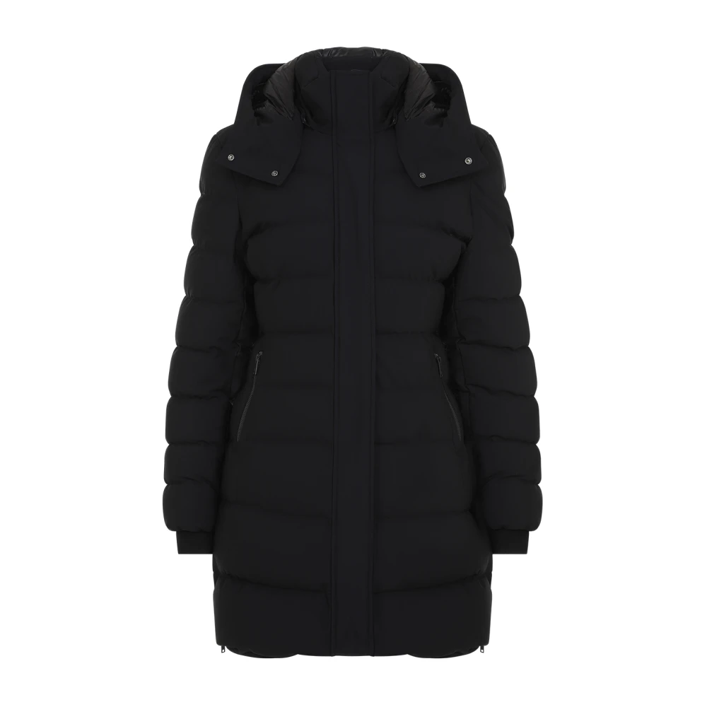 Moose Knuckles Zwarte Damesjas Aw24 Black Dames