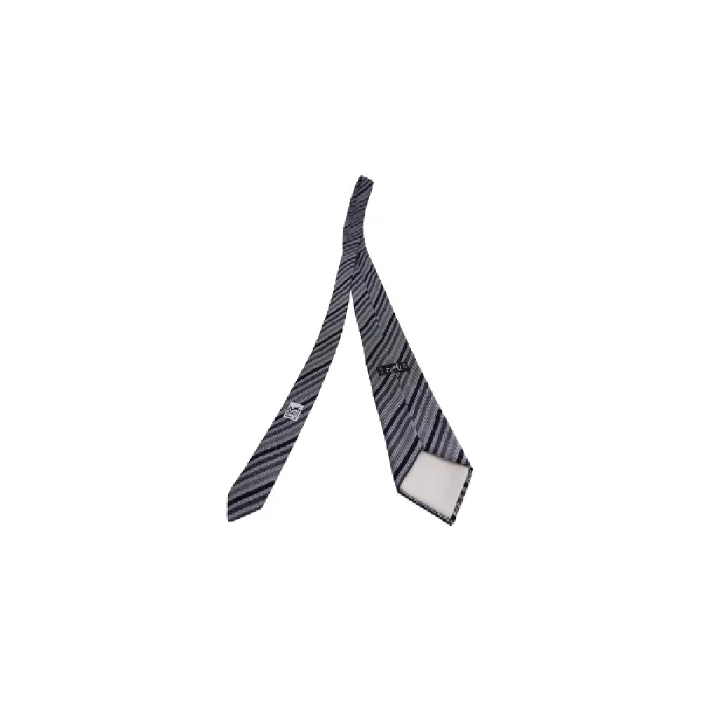 Hermès Vintage Pre-owned Silk home-office Gray Heren