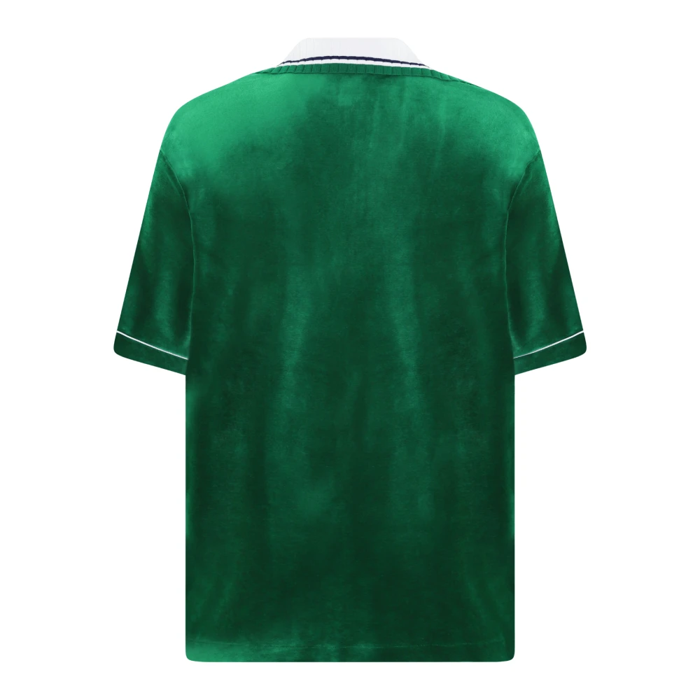 Casablanca Velours Shirt voor Heren Green Heren