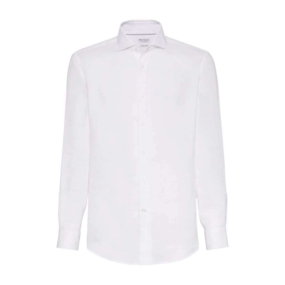 BRUNELLO CUCINELLI Wit Overhemd voor Mannen White Heren