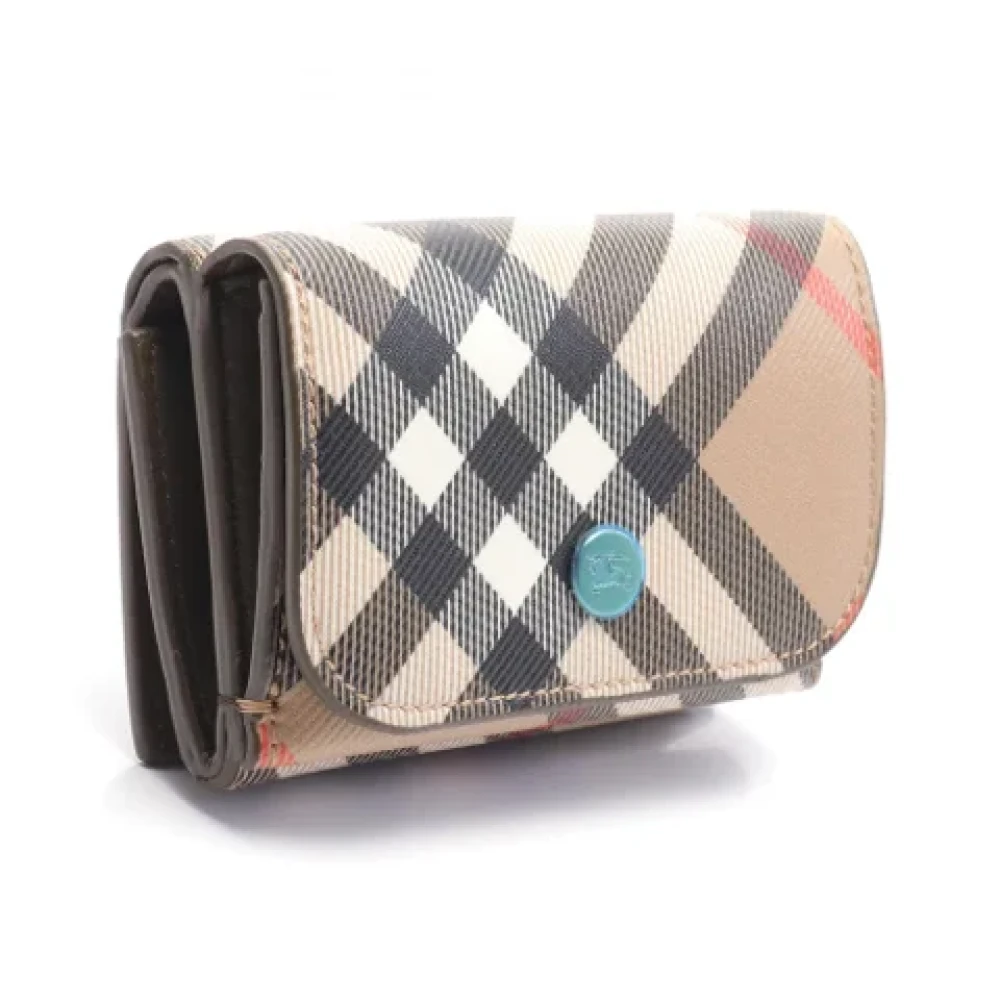 Burberry Vintage Pre-owned Canvas wallets Brown Dames