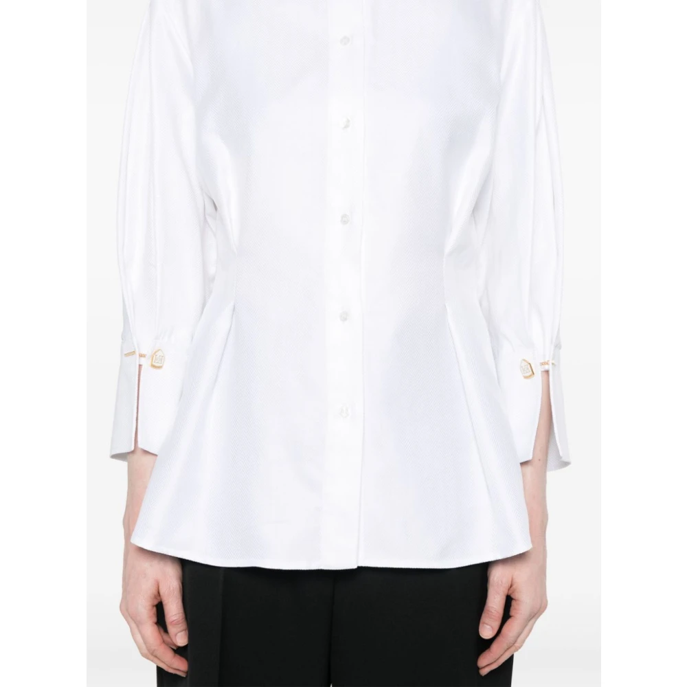 Elisabetta Franchi Witte Shirts voor Vrouwen Aw24 White Dames