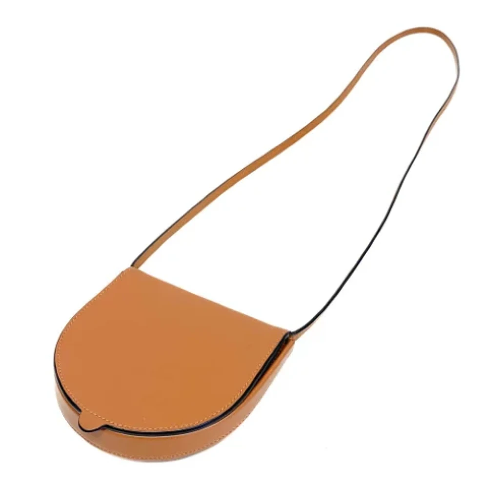 Loewe Pre-owned Leather crossbody-bags Brown Dames