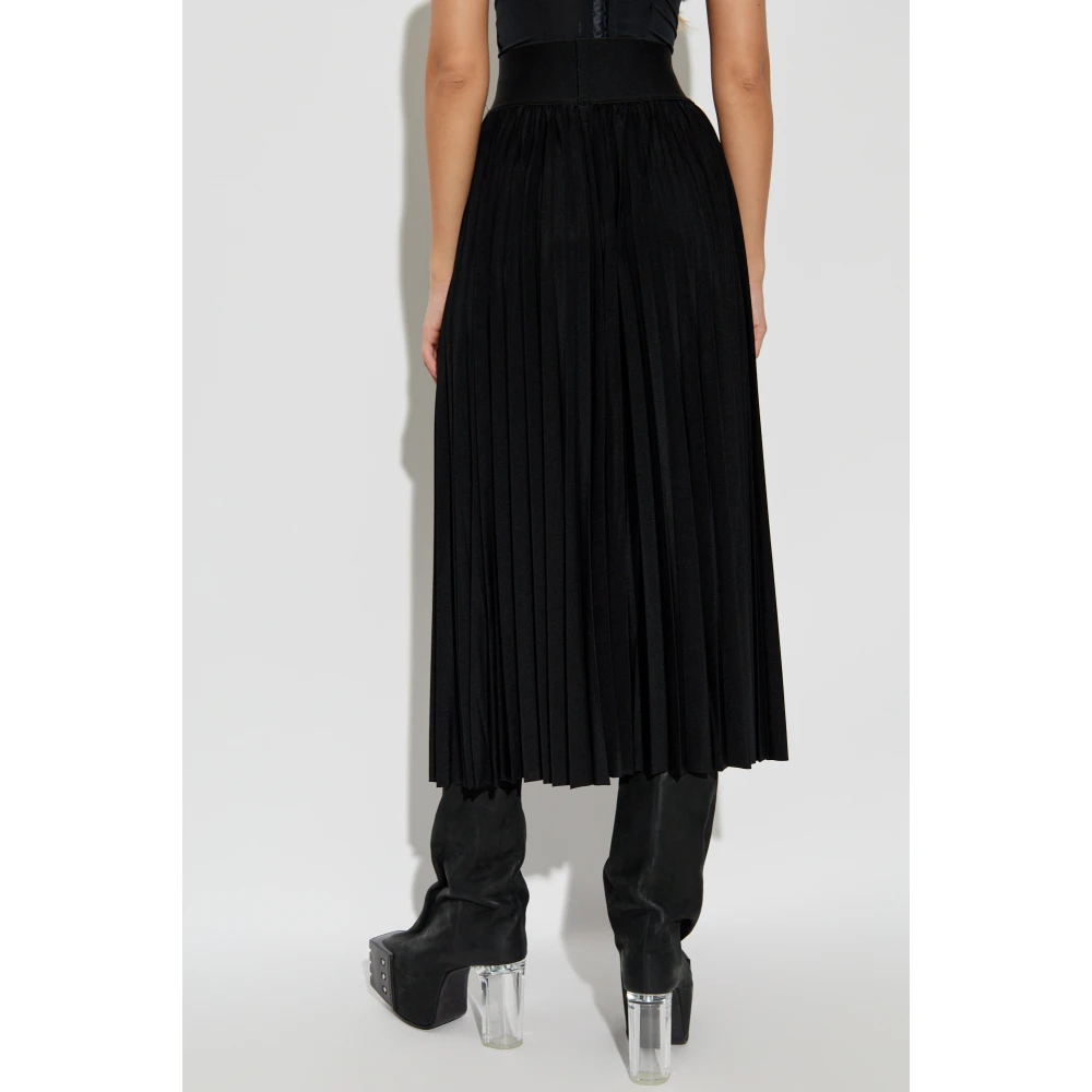 Vetements Geplooide rok Black Dames