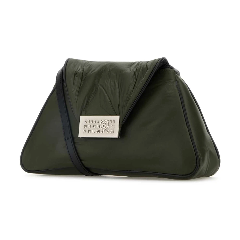 MM6 Maison Margiela Militaire groene nylon schoudertas Green Dames