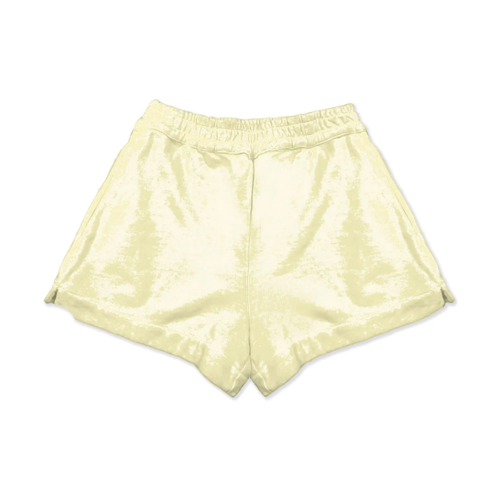 MC2 Saint Barth Fluwelen Dames Shorts Yellow Dames