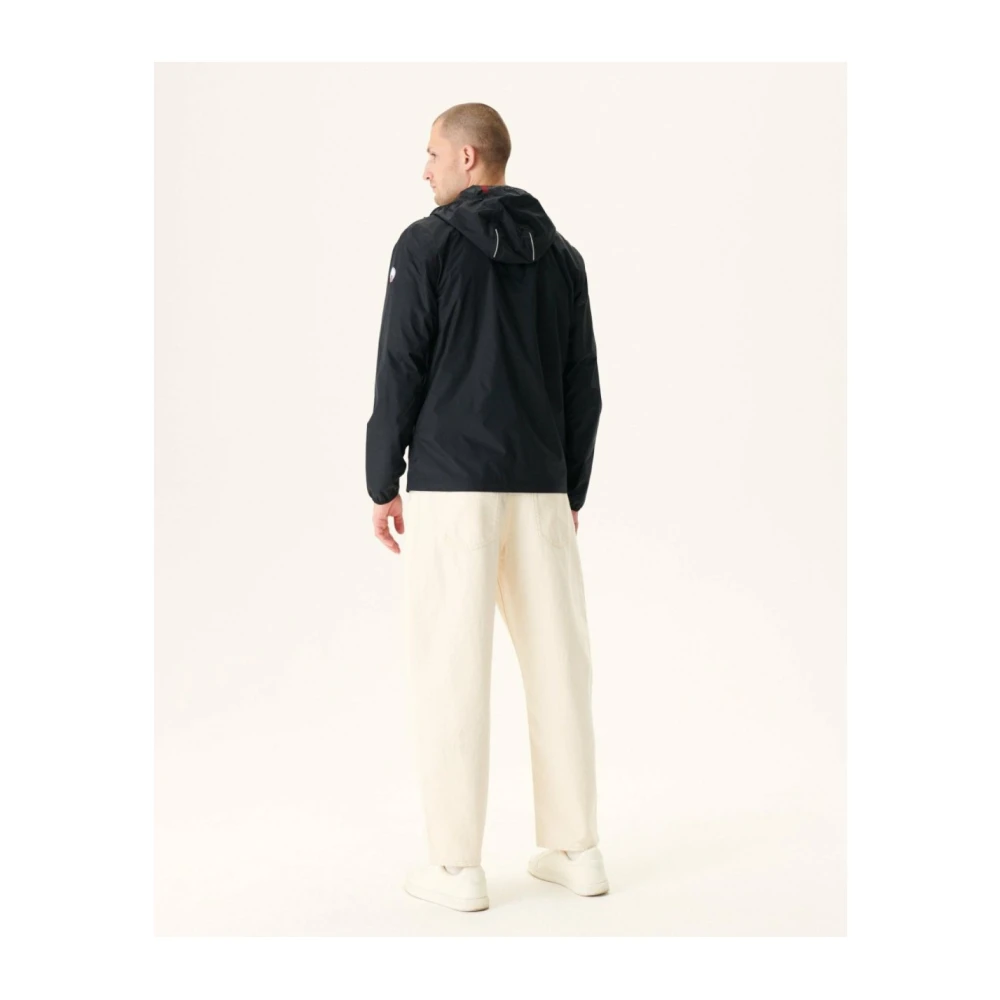 Jott Hooded Regenjas Manila Reflecterende Details Black Heren