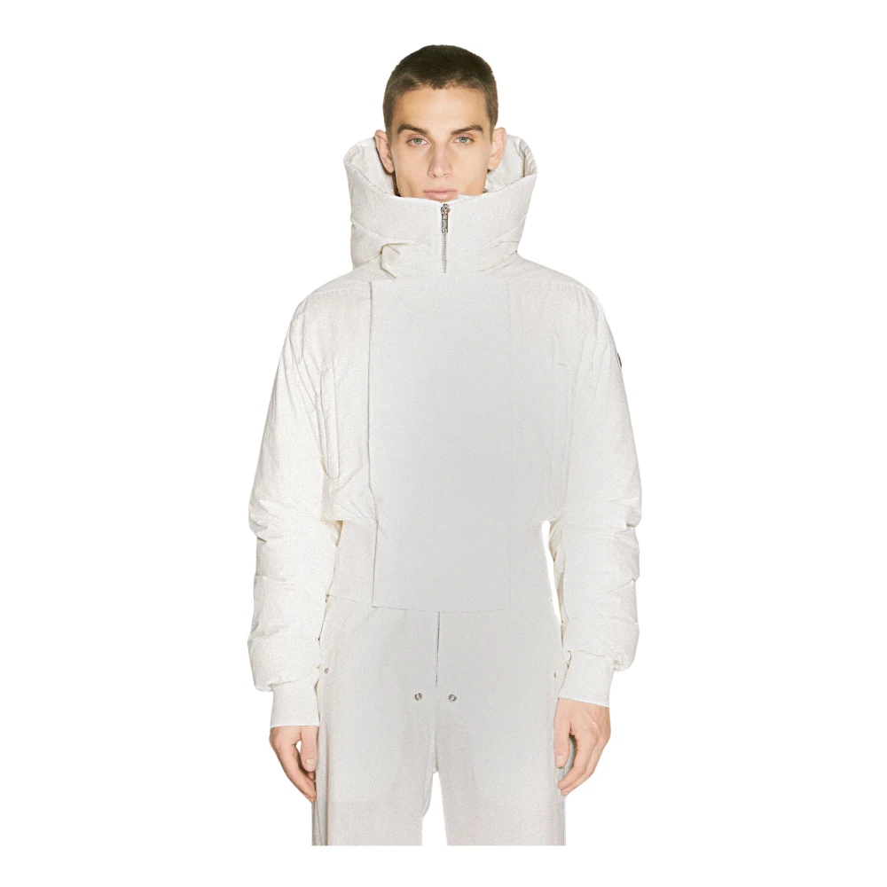 Moncler Parka Jas met Shearling Kraag Beige Heren