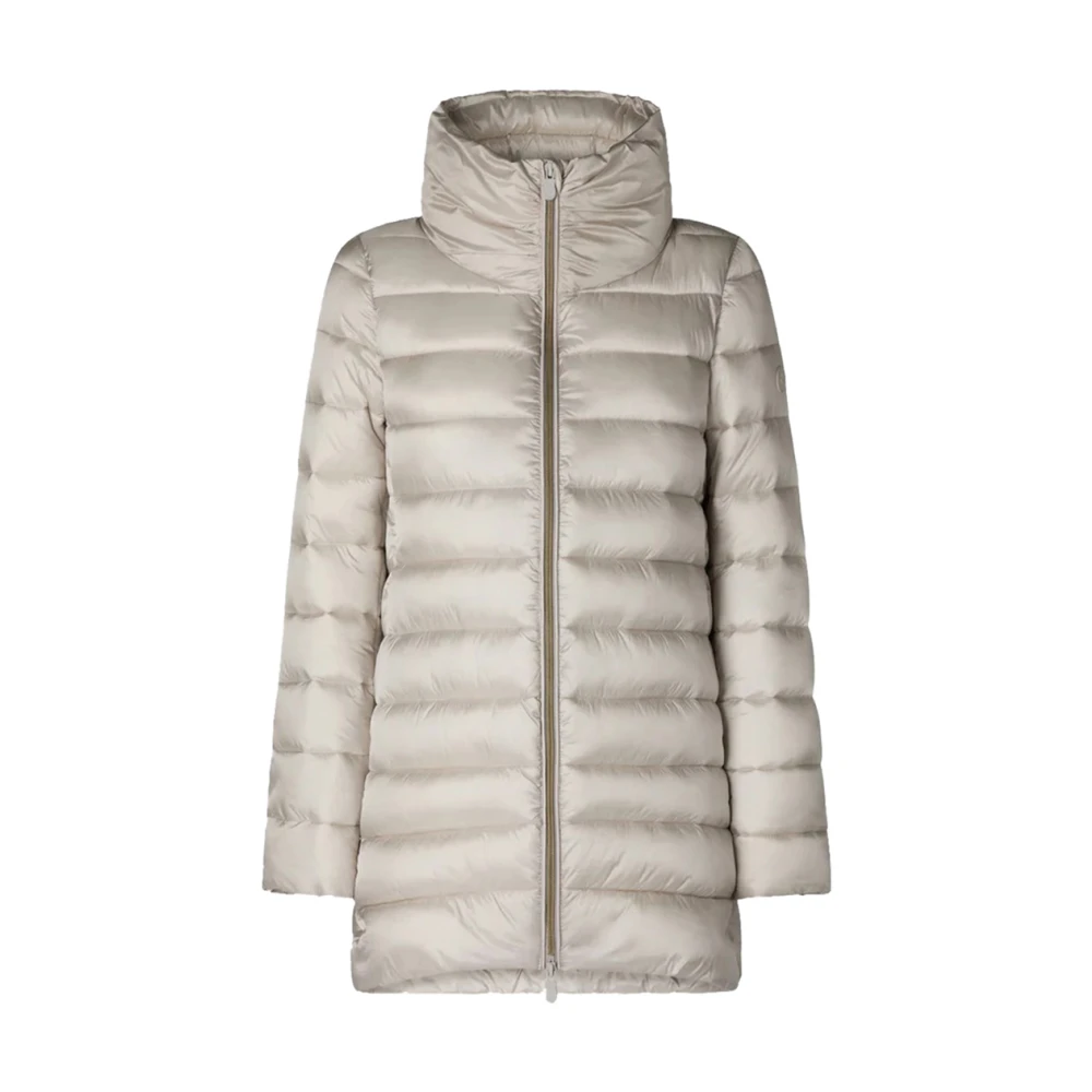 Save The Duck Beige Winterjas Dames Slim Fit Beige Dames