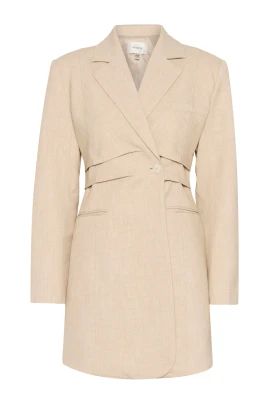 Blazer Klänning Light Sand Melange