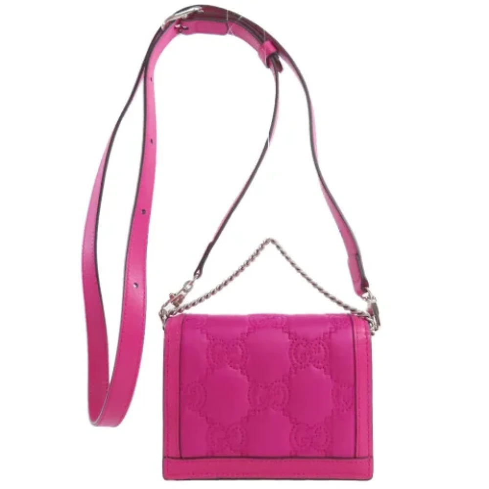 Gucci Vintage Pre-owned Nylon shoulder-bags Pink Dames