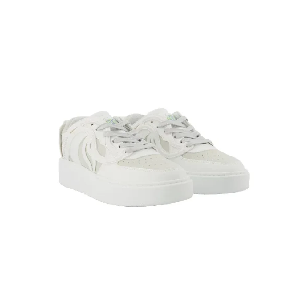 Stella McCartney Pre-owned Leather sneakers White Unisex