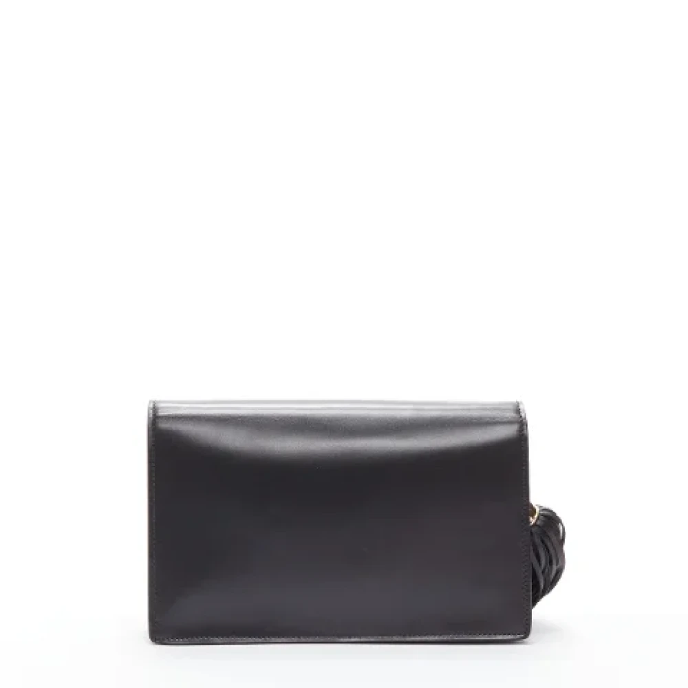 Balmain Pre-owned Leather handbags Black Dames