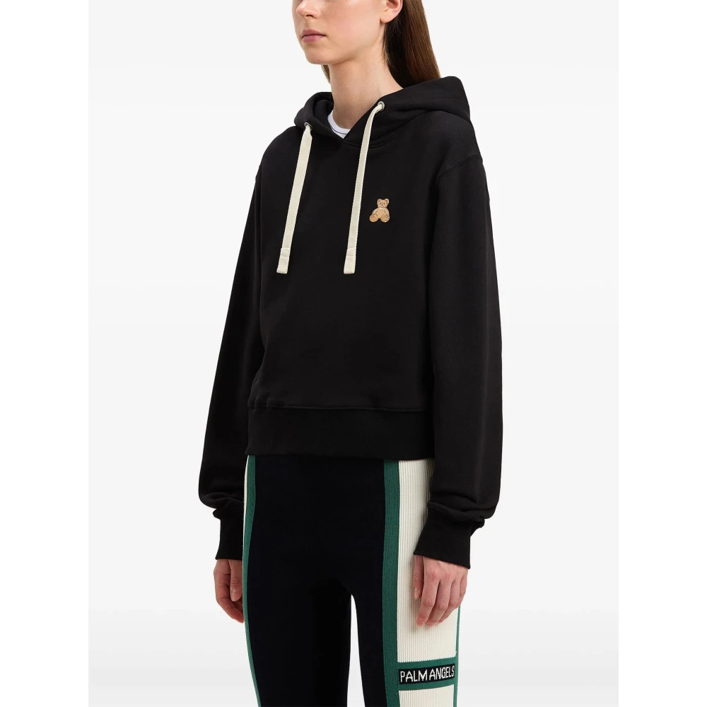 Palm Angels Zwarte Beer Mind Hoody Black Dames
