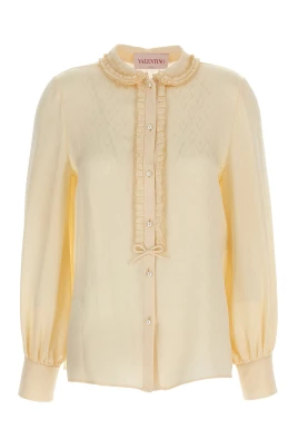 Toute La V Silk Jacquard Shirt