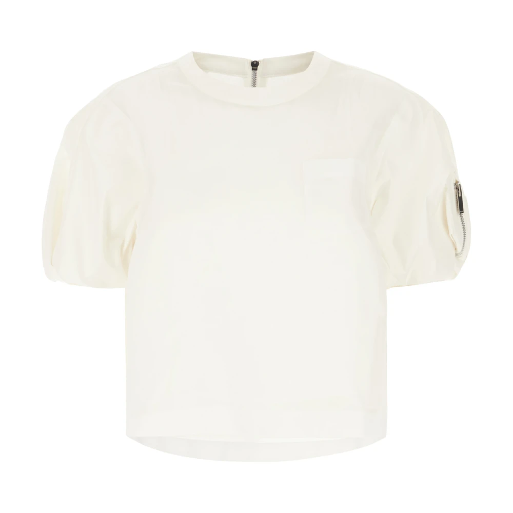 Sacai Stijlvolle TOP voor Trendsetters Beige Dames