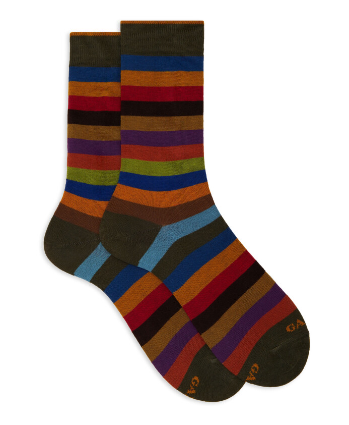 chaussettes-courtes-jaunes-en-coton-pour-hommes-a-rayures-regulieres