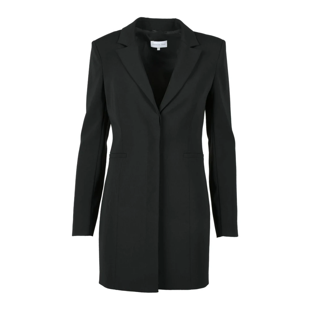 PATRIZIA PEPE Elegante Jurk voor Vrouwen Black Dames