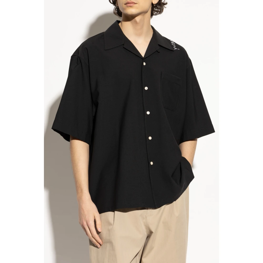 Marni Kortemouwenshirt Black Heren
