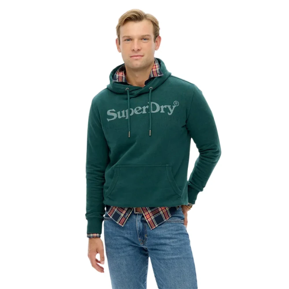 Superdry Uomo Verde Felpe, S, New,