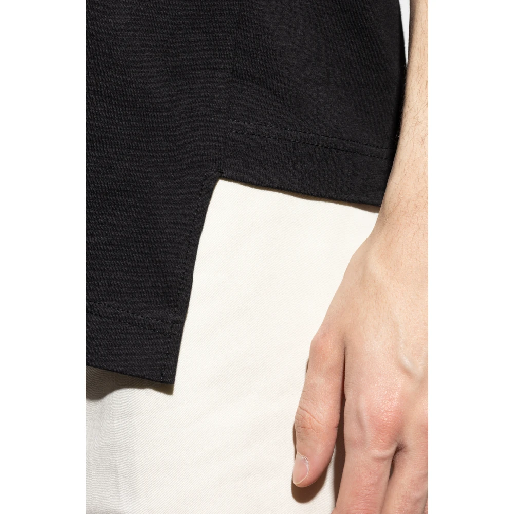 Comme des Garçons T-shirt met asymmetrische zoom Black Heren