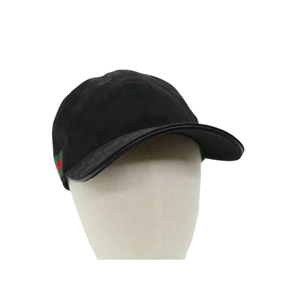 Pre-owned Gucci-hatt i svart stoff