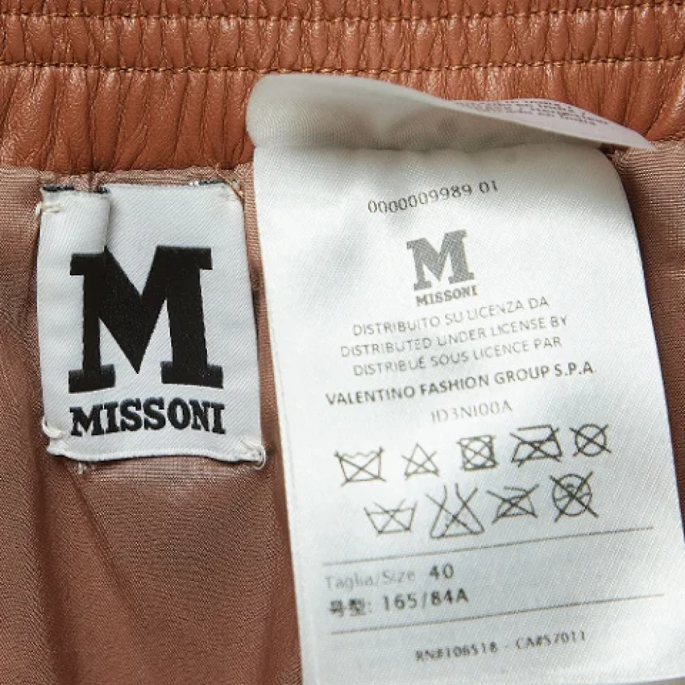 Missoni Pre-owned Leather bottoms Brown Dames