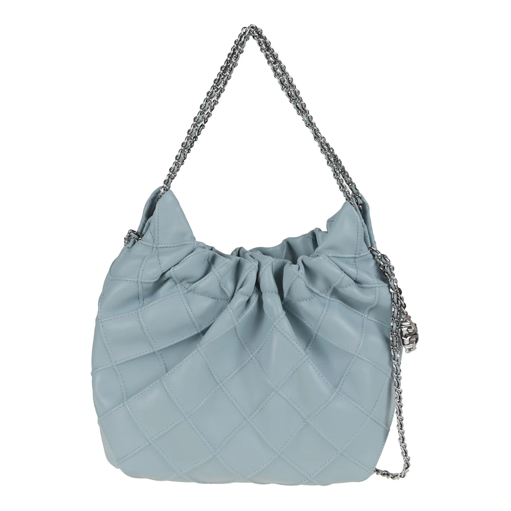 TORY BURCH Blauwe Schoudertas met Veerdetails Blue Dames