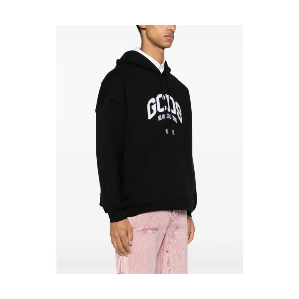 Gcds Sweatshirt met geborduurd logo Black Heren