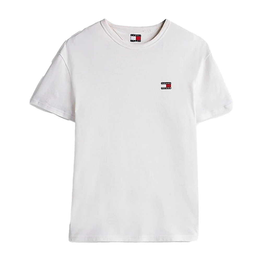 Tommy Jeans Wit Katoenen T-shirt Regular Fit White Heren