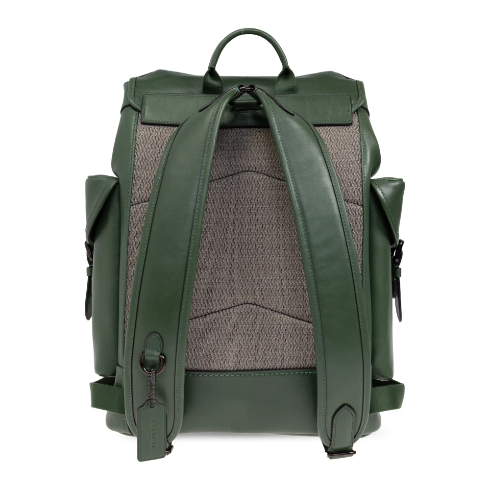 Coach Leren rugzak Hitch Green Heren