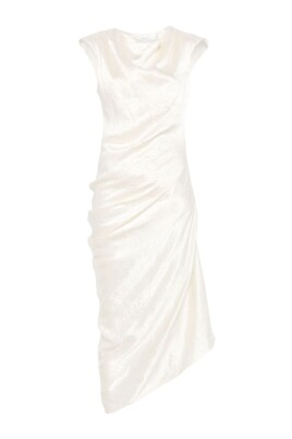 elegant-grey-satin-draped-dress