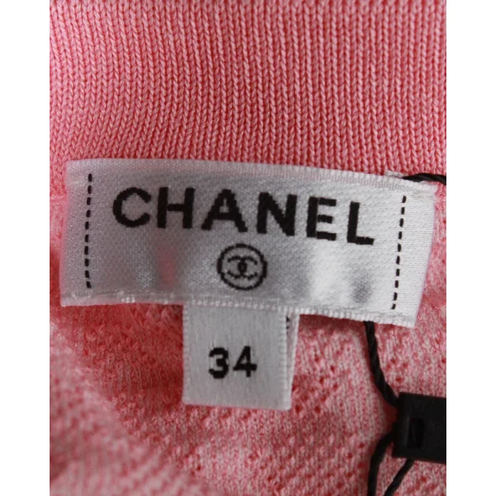 Chanel Vintage Pre-owned Cotton dresses Pink Dames