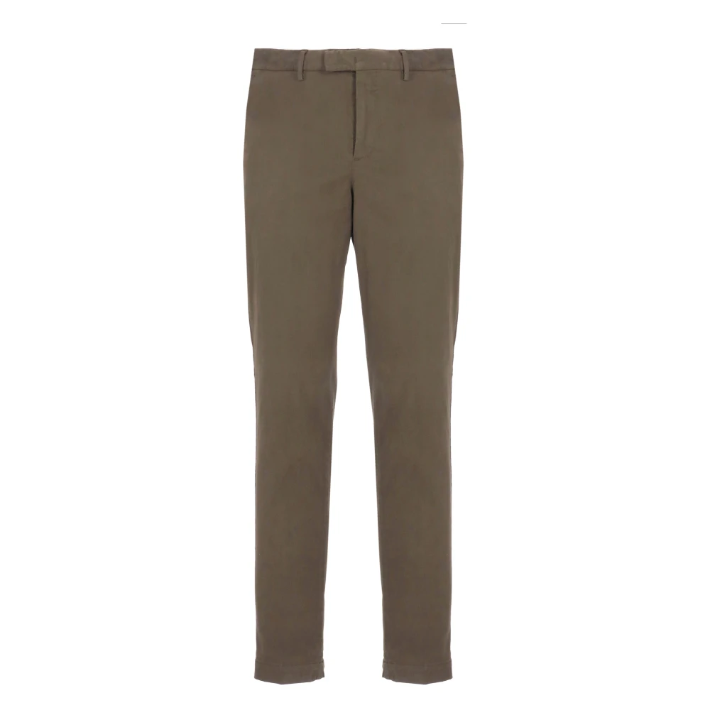 PT Torino Groene katoenen broek met zakken Green Heren