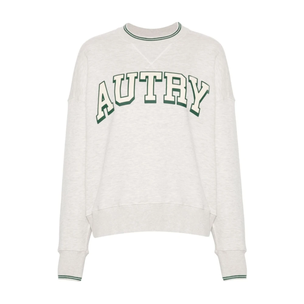 Autry Groen Wit Sweatshirt Truien Breiwerk White Dames