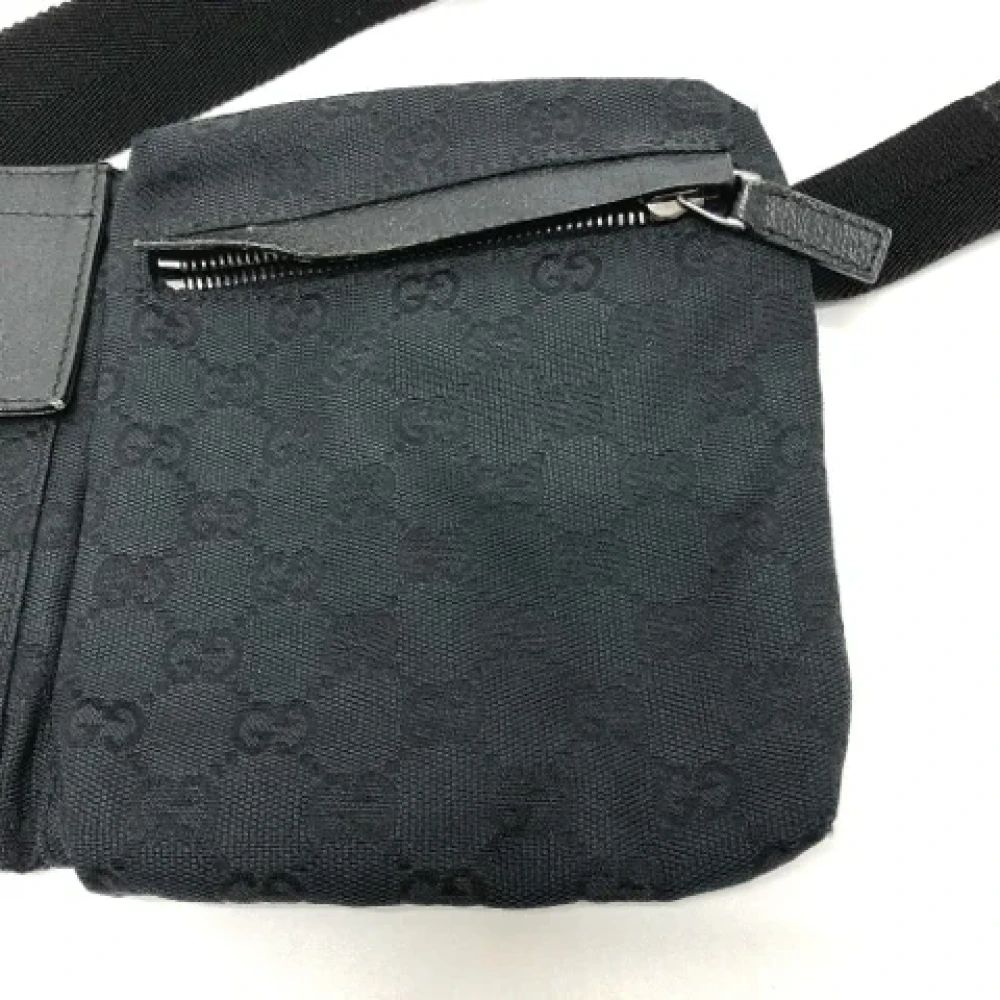 Gucci Vintage Pre-owned Canvas gucci-bags Black Heren