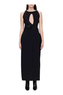 elegant-black-midi-dress-with-ruffle