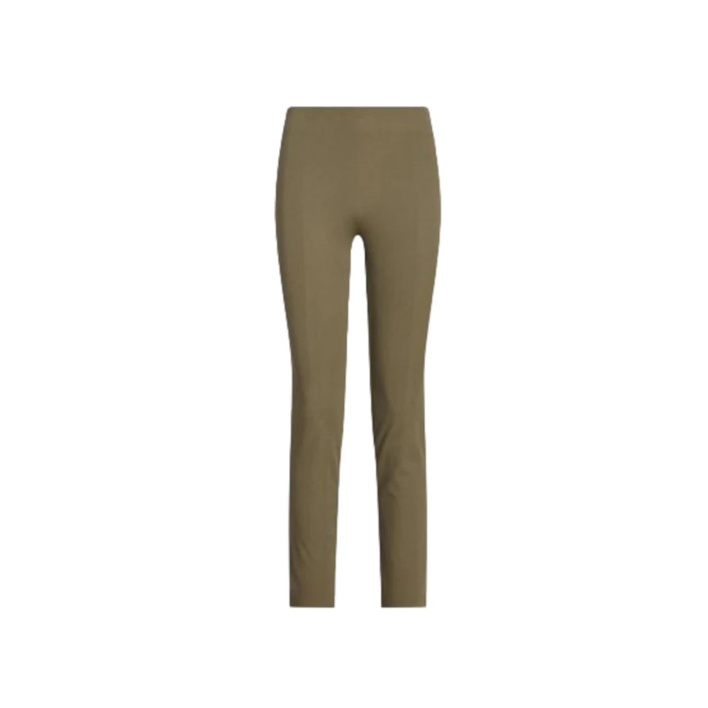 Ralph Lauren Groene Skinny Fit Enkel-Lengte Broek Green Dames