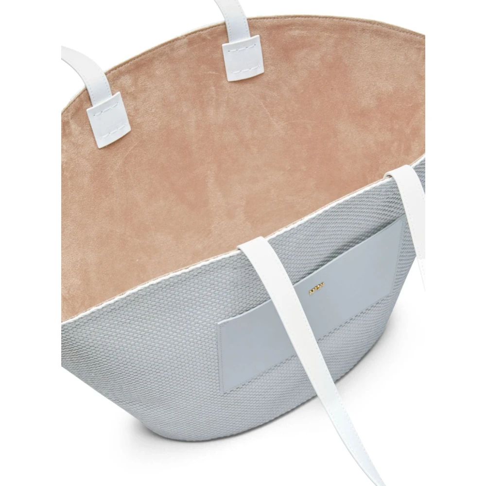 N21 Witte tassen met leren schouderbanden Blue Dames