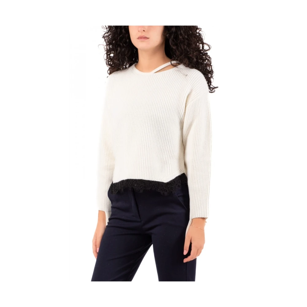 pinko Stijlvolle Top voor Vrouwen in Roze White Dames