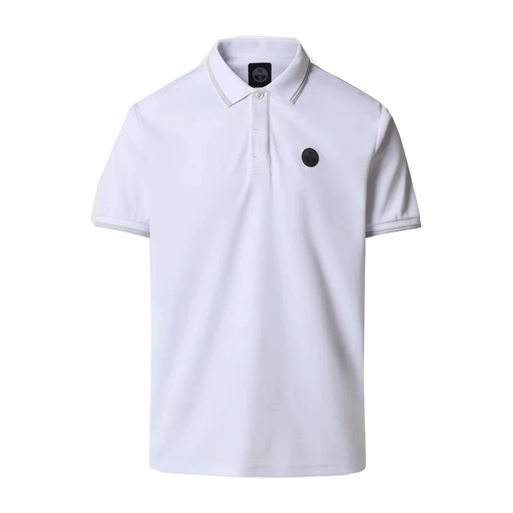 North Sails Men's White Coolmax Polo Shirt - Polo Shirts - L - Tops