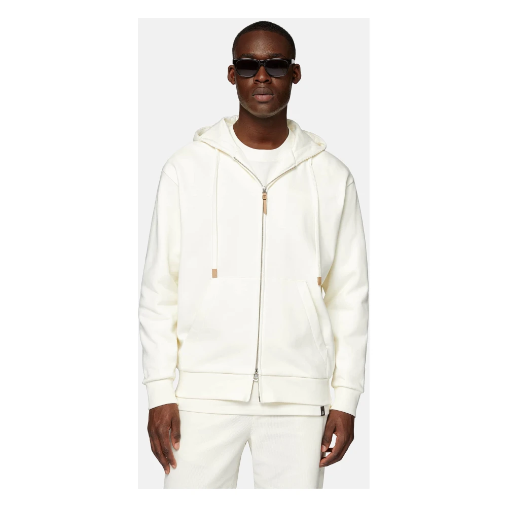 Boggi Milano Full Zip Katoenen Hoodie Green Heren