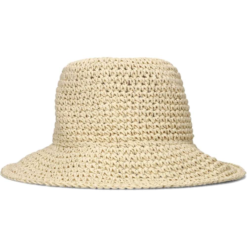 Becksöndergaard Beige Straw Hat Solid Saverina Beige Dames